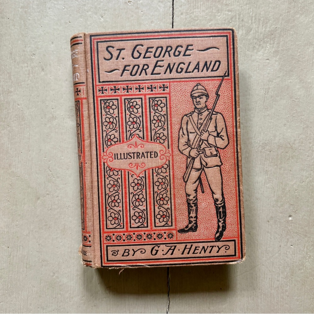 Antique St. George for England Historical Novel Iron Cross Medieval Auburn RI